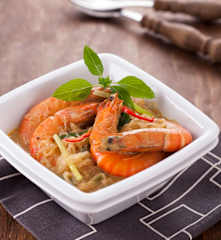 椰香咖哩鮮蝦粉絲