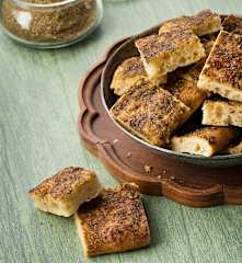 Pan especiado libanés (Mankoush) - Líbano