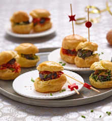 Petits choux aux escargots