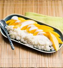 Riz gluant au lait de coco