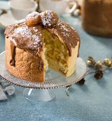 Panettone de avellanas y marron glacé