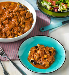 Estofado de cordero con berenjenas