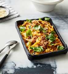 Hack in Tomaten-Sahne-Sauce