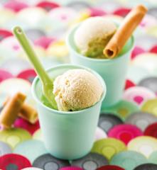 Crème glacée à l'amande sans lactose