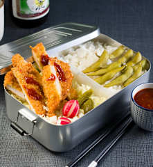 Bento tonkatsu (cerdo empanado)