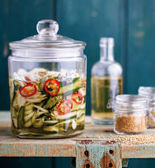 Pickles de pepino picantes