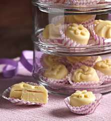 Bombones de chocolate blanco