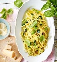 Linguine mit Zucchini-Carbonara
