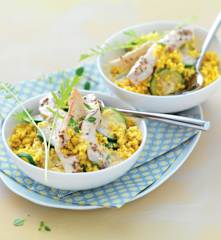 Poulet en salade de boulgour