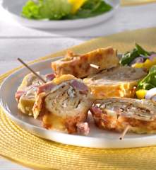 Roulé au fromage et au jambon