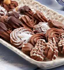 Bolachas de cacau sem ovo