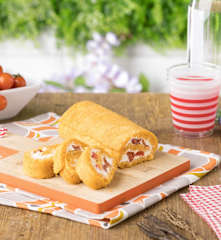Girelle alla paprika con ricotta e pomodorini