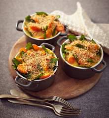 Couscous-Auflauf mit Hähnchen süß-sauer