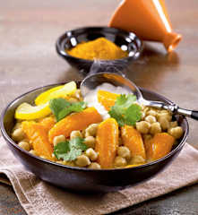 Mars - Tajine de carottes et pois chiches