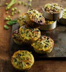 Timbale de ervilhas e curgete