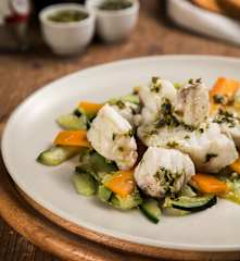 Coda di rospo con verdure