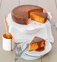 Gâteau au caramel