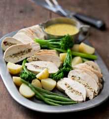 Cranberry and Camembert Stuffed Chicken