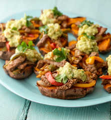Steak Fajita Sweet Potatoes