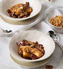 Plátanos al estilo Foster con crumble