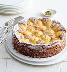 Versunkener Apfel-Zwieback-Kuchen