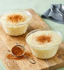 Pudín de tapioca y arroz