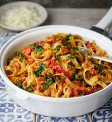 Red Lentil, Kale and Rosemary Pasta