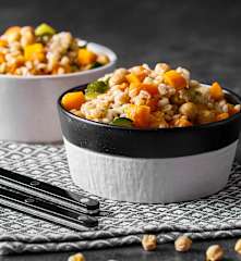 Orzotto con ceci e verdure