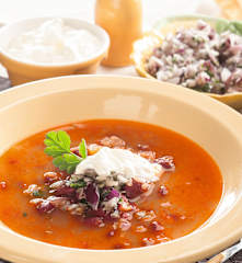Sopa de judías rojas