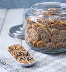 Spiced pumpkin palmiers