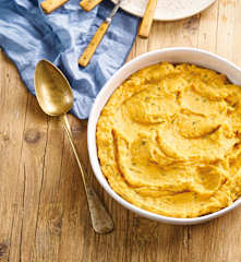 Empadão de batata-doce e lentilhas