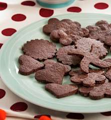 Galletas crujientes de chocolate