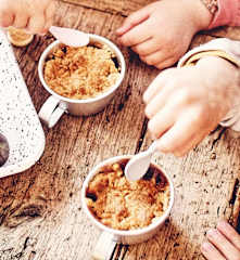 Crumble de figues à la noisette