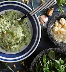 Rizoto s krémovou rukolou