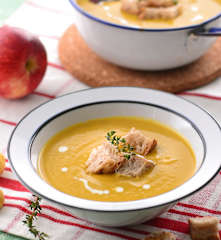 栗子蘋果培根濃湯