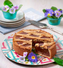 Torta pasquale di riso e cioccolato