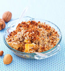 Crumble sans gluten aux prunes