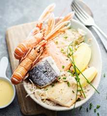 Choucroute de la mer au beurre blanc
