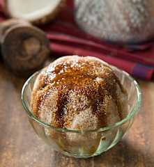 Ais kepal gula melaka (shaved ice with palm sugar syrup)