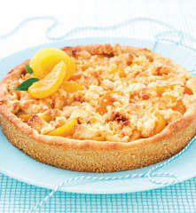 Torta alle albicocche con crumble