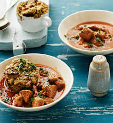 Bierfleisch mit Tassenknödeln
