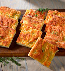 Focaccia au thym et huile d'olive