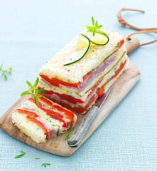 Terrine de légumes et mozzarella