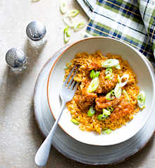Curry de bœuf coco et riz