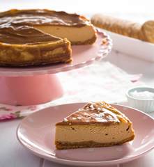 Cheesecake de dulce de leche