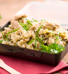 Pilaw z porem i indykiem