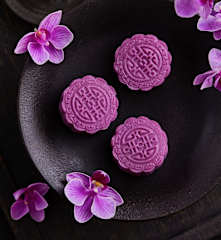 香芋紫薯冰皮月饼