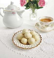 Passionfruit and macadamia truffles