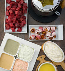 Fondue de carne (borgoña)