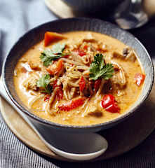 Kokossuppe Tom Kha Gai